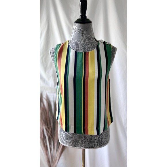Gilli Bold Striped Sleeveless Blouse - Picture 9 of 9